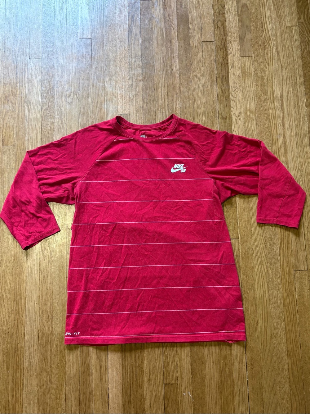 Nike Athletic SB Dri-FIT Gorpcore Striped Skate Streetwear Shirt Men's M